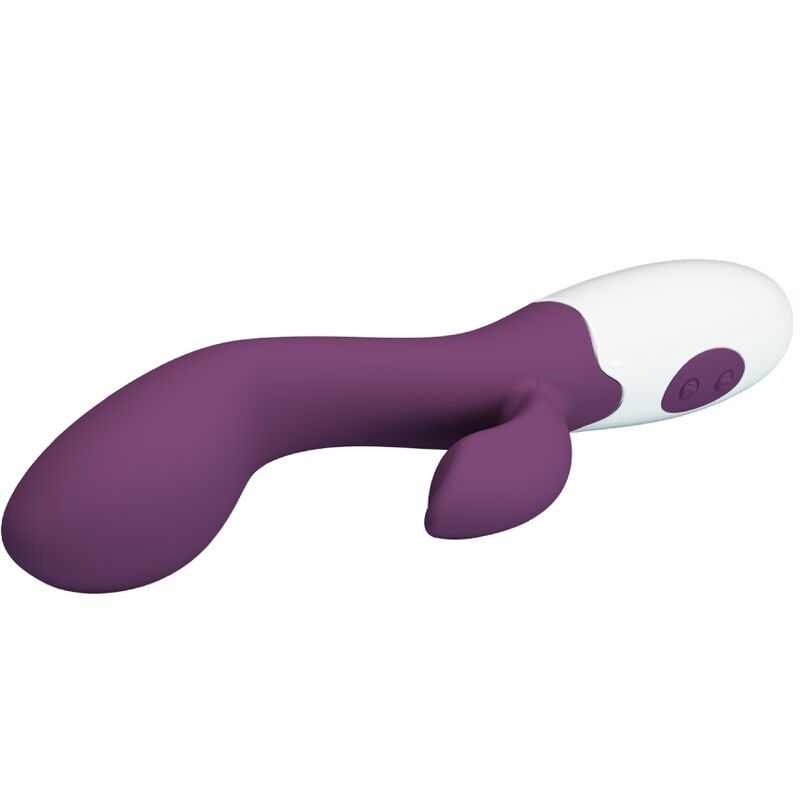 PRETTY LOVE Vibrador G-Spot e Clitoriano Brilhante Roxo em destaque