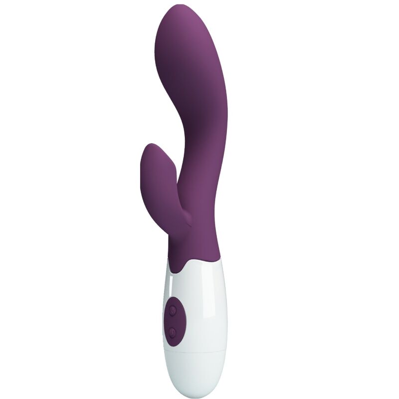 PRETTY LOVE Vibrador G-Spot e Clitoriano Brilhante Roxo em destaque