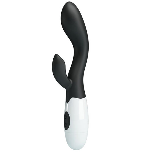 Close-up of the PRETTY LOVE Vibrador Brighty Ponto G e Clítoris with 30 Functions, showing its ergonomic design and silicone texture.