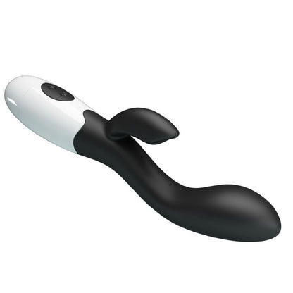 Close-up of the PRETTY LOVE Vibrador Brighty Ponto G e Clítoris with 30 Functions, showing its ergonomic design and silicone texture.