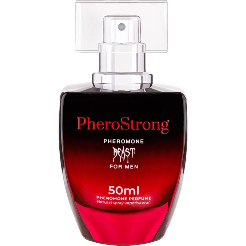 PHEROSTRONG Perfume com Feromonas Masculino Beast 50 ML para atração e confiança.
