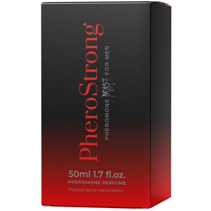 PHEROSTRONG Perfume com Feromonas Masculino Beast 50 ML para atração e confiança.