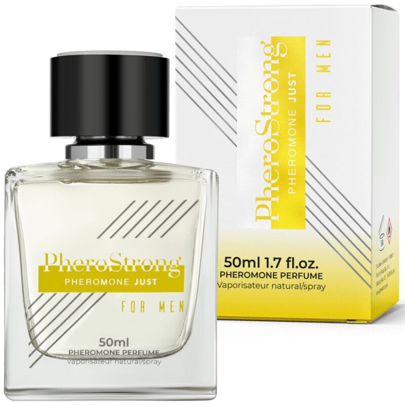 PHEROSTRONG Perfume de Feromônios Masculino 50 ML para atração e confiança.