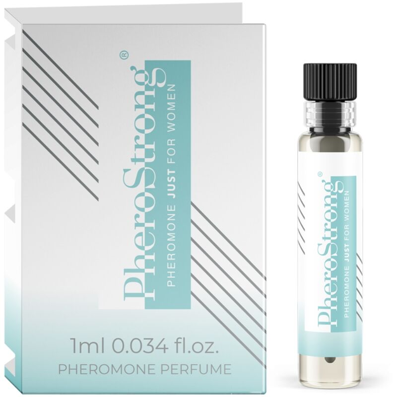 PHEROSTRONG Perfume de Feromônios para Mulheres 1 ML, frasco elegante e aroma floral-chipre.
