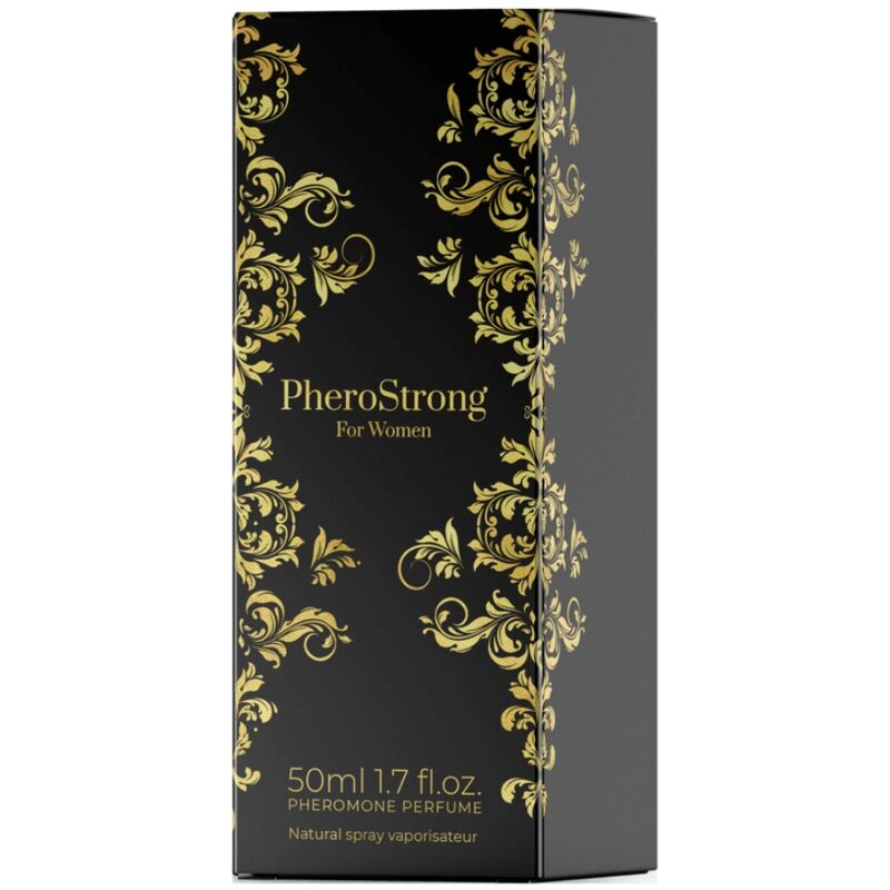 PHEROSTRONG Perfume com Feromônios para Mulher 50 ML em frasco elegante.