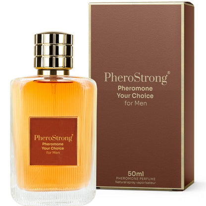 Frasco de perfume PHEROSTRONG Perfume Feromonas Sua Escolha para Homem 50 ML