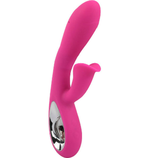 Vibrador Armony Daro e estimulador de anel de puxão fúcsia em silicone
