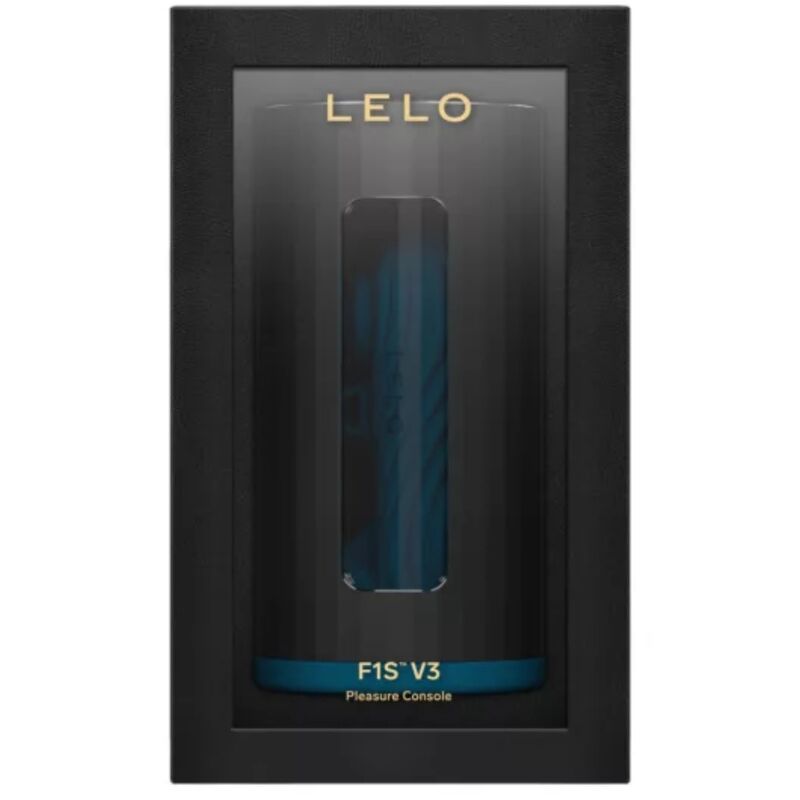 Detalhe do Masturbador Masculino LELO F1S V3 Teal, mostrando seu design ergonómico e material de silicone luxuoso.