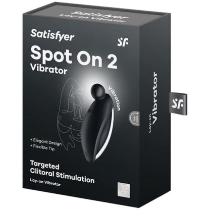 Satisfyer Spot On 2 Vibrador Lay-on Preto para Estimulação Clitoriana Focada