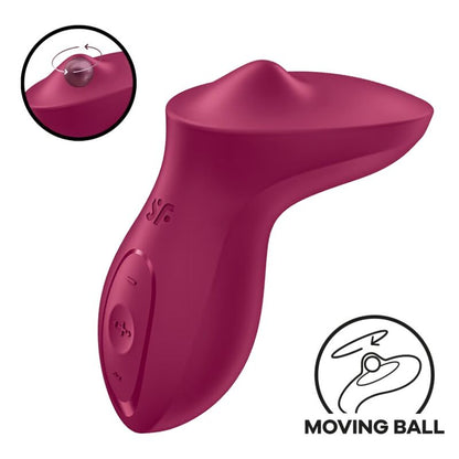 Vibrador Satisfyer Exciterrr Lay-On Clitoriano com Bola Rolante Fúcsia