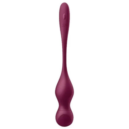 Satisfyer Love Birds Vary Bolas Vibratórias com controle por aplicativo e pesos variados, detalhe do design em silicone.