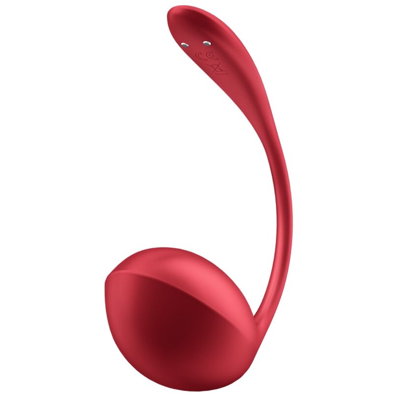 Vibrador Satisfyer Shiny Petal vermelho com controlo remoto e conexão app para estimulação do ponto G.