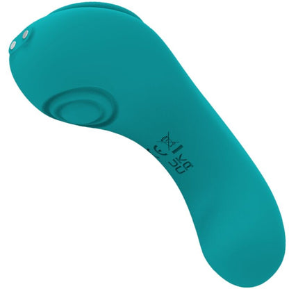 Close-up da Calcinha Vibratória ARMONY Pleasure Panty com controle remoto na cor verde.