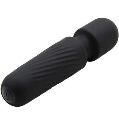 Armony Mini Massageador e Vibrador Recarregável 10 Vibrações Preto, design elegante e compacto.