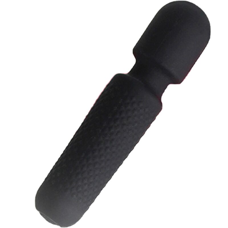 Armony Mini Massageador e Vibrador Wand Dots Recarregável Preto para prazer personalizado.