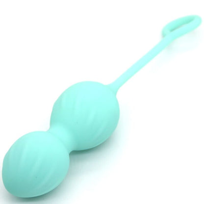 ARMONY Blossoms Haltere Vaginal Vibratório verde com controlo remoto, feito de silicone suave.
