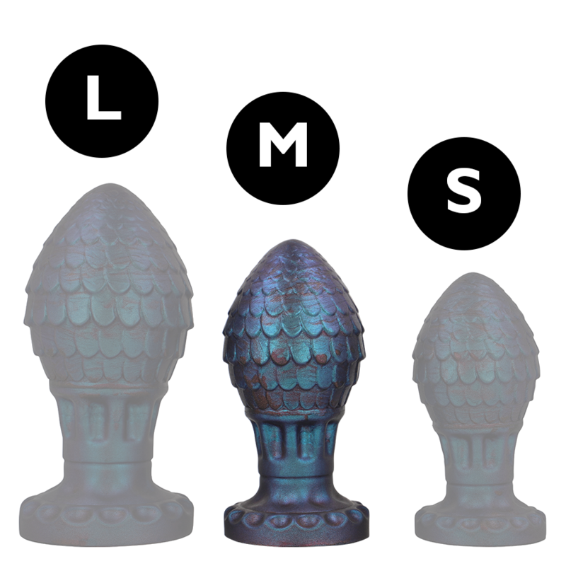 Plug Anal Vrakos Dragon Epic | Silicone, Design de Ovo e Estimulação Intensa - Tamanho Médio
