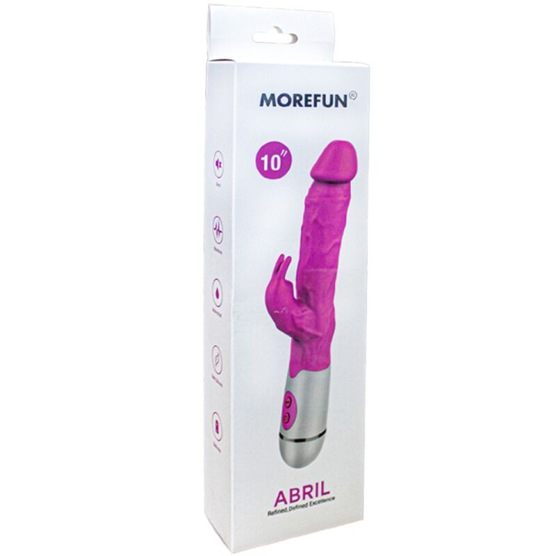 Vibrador Coelho Armony Abril Rosa em silicone médico à prova de água com 16 velocidades.