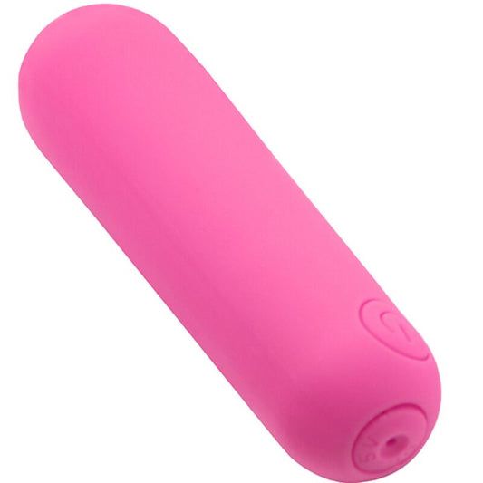 Vibrador Bala ARMONY Splash Haha de silicone rosa com 10 vibrações, recarregável USB e à prova d'água.
