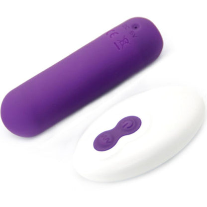 Close-up do Vibrador Bullet ARMONY Splash Joie com Controlo Remoto, em silicone roxo.