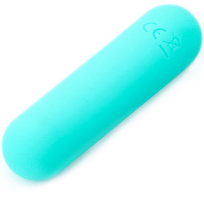 Vibrador bala ARMONY Splash Hehe de silicone verde, mostrando seu design compacto e textura suave.