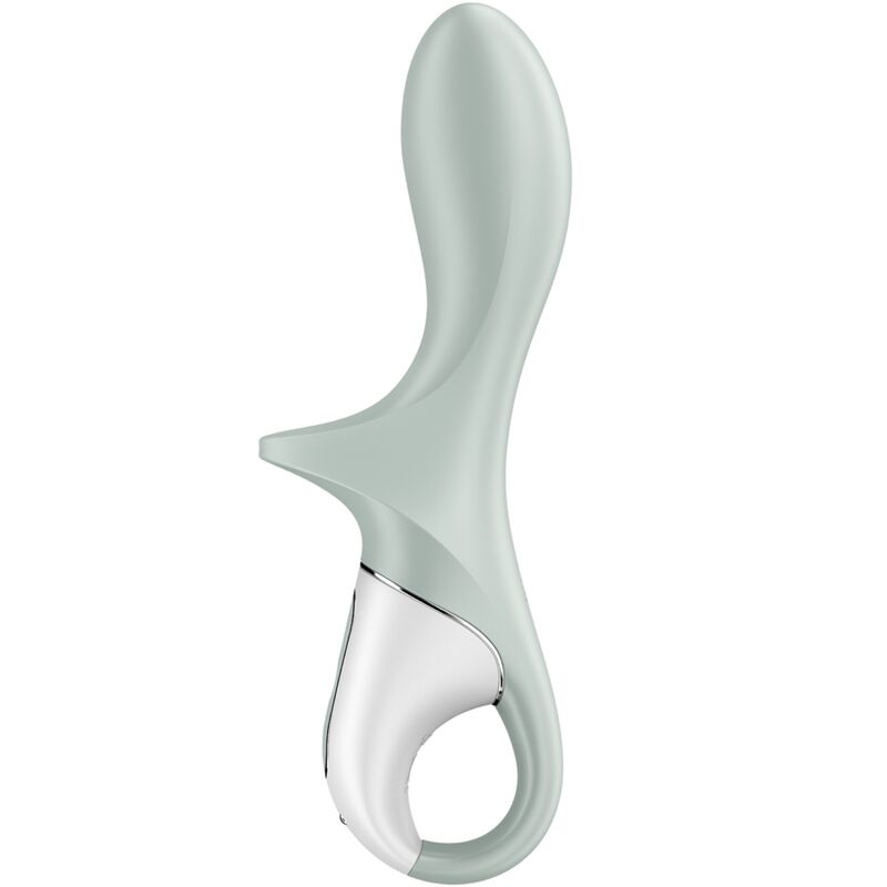 Close-up do Satisfyer Air Pump Booty 3 Vibrador Anal Inflável, mostrando seu design ergonômico e material de silicone.