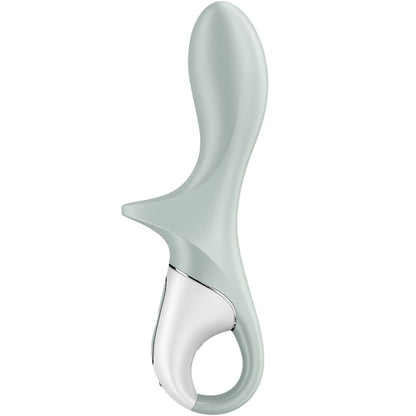 Close-up do Satisfyer Air Pump Booty 3 Vibrador Anal Inflável, mostrando seu design ergonômico e material de silicone.