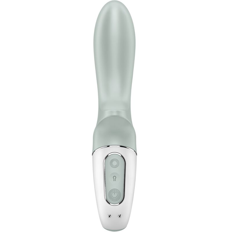 Close-up do Satisfyer Air Pump Booty 3 Vibrador Anal Inflável, mostrando seu design ergonômico e material de silicone.