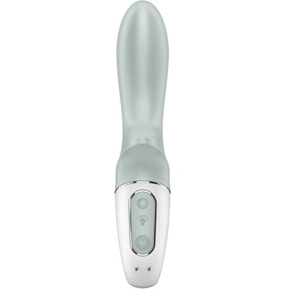 Close-up do Satisfyer Air Pump Booty 3 Vibrador Anal Inflável, mostrando seu design ergonômico e material de silicone.