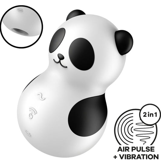 Satisfyer Pocket Panda | Mini Vibrador de Pulso de Ar, 2 Motores e 23 Funções