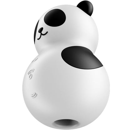 Satisfyer Pocket Panda vibrador e estimulador de ondas de pressão e vibração em preto e branco