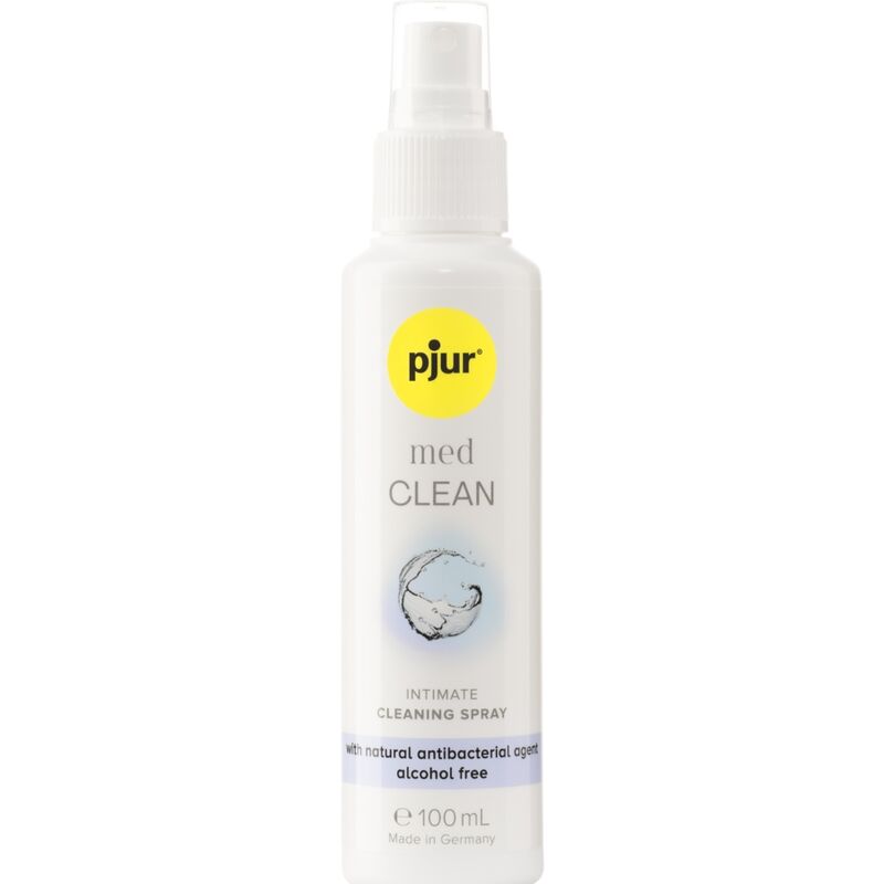 Frasco do PJUR Med Limpador Spray 100ml para higiene íntima.