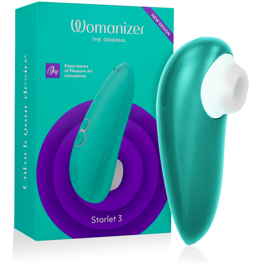 Womanizer Starlet 3 Estimulador Clitoriano Pleasure Air Turquesa em detalhe.