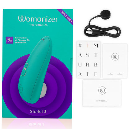Womanizer Starlet 3 Estimulador Clitoriano Pleasure Air Turquesa em detalhe.