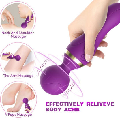 Close-up do Vibrador e Massageador ARMONY Freeza com Cabeça Super Flexível