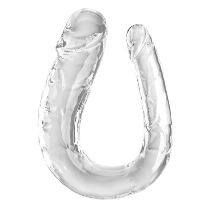 Dildo Doble Double Trouble Transparente 44 cm