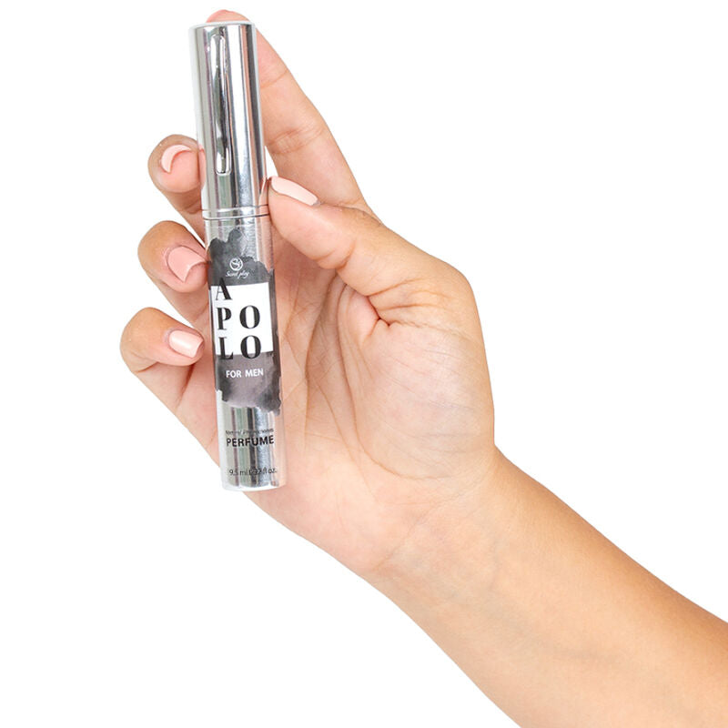SECRETPLAY Apolo Perfume Feromonas Masculino 9,5 ml, frasco de viagem com spray