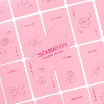 SECRETPLAY Jogo de Cartas Sexmatch Massagem Edição para Casais