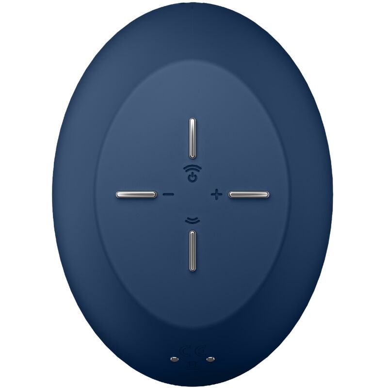 Satisfyer Air Power 4 estimulador e vibrador azul, exibindo seu design compacto e silicone suave.