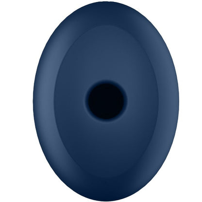 Satisfyer Air Power 4 estimulador e vibrador azul, exibindo seu design compacto e silicone suave.