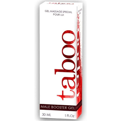 Embalagem do RUF Taboo Male Booster Gel para Ereção 30ml.