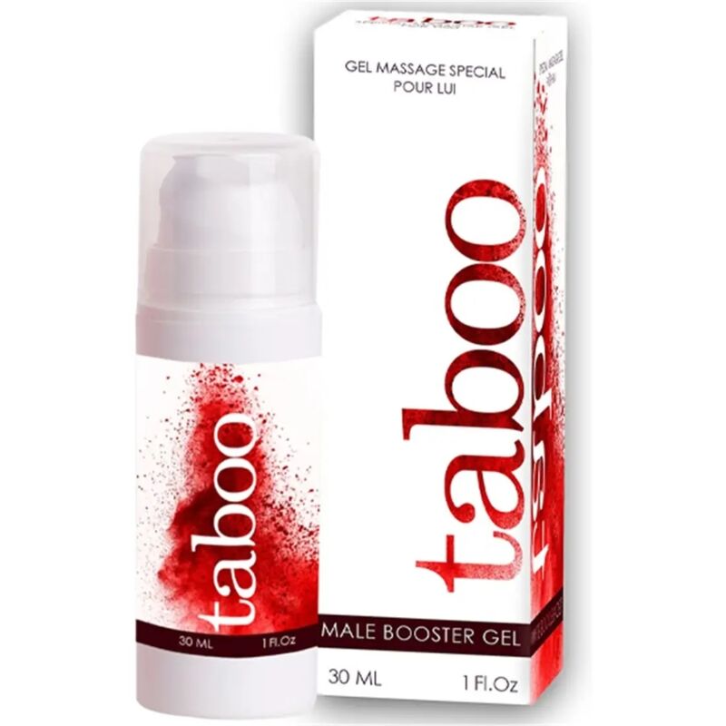 Embalagem do RUF Taboo Male Booster Gel para Ereção 30ml.