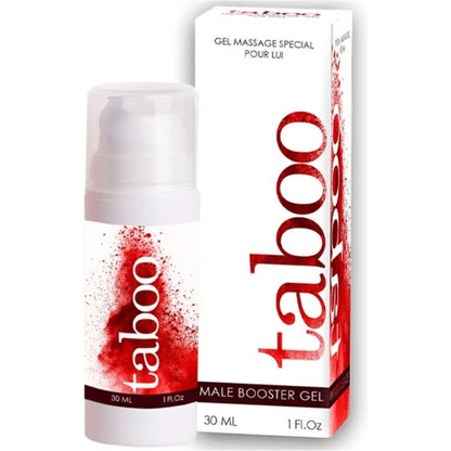 Embalagem do RUF Taboo Male Booster Gel para Ereção 30ml.