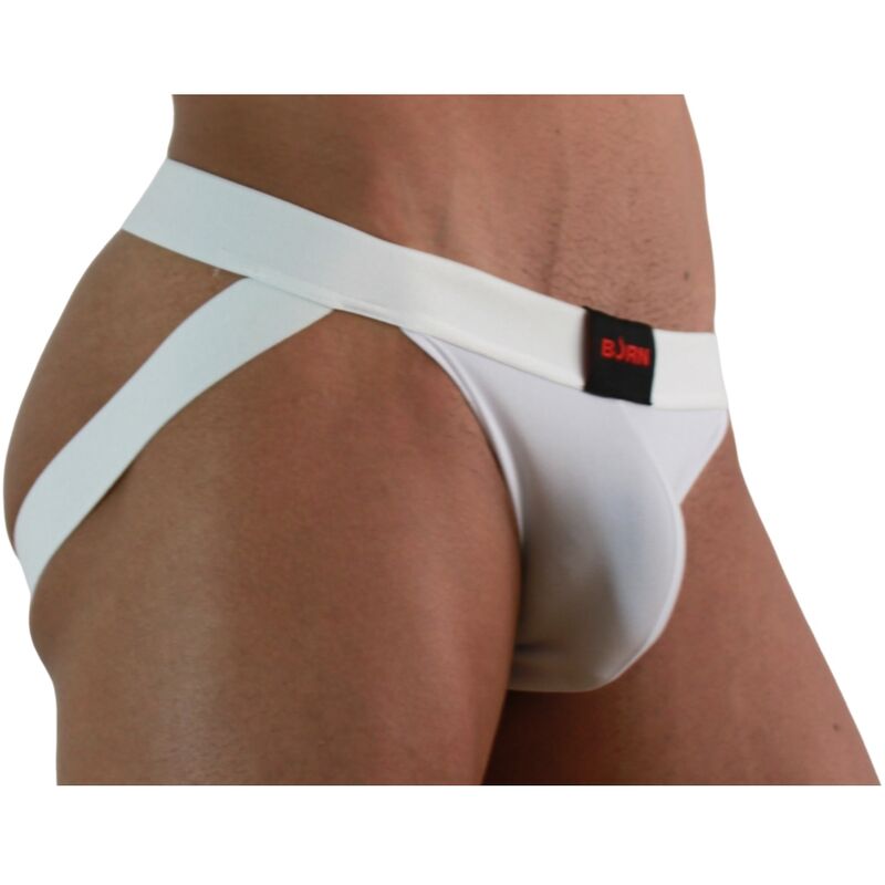BURN Jockstrap Lycra Blanco