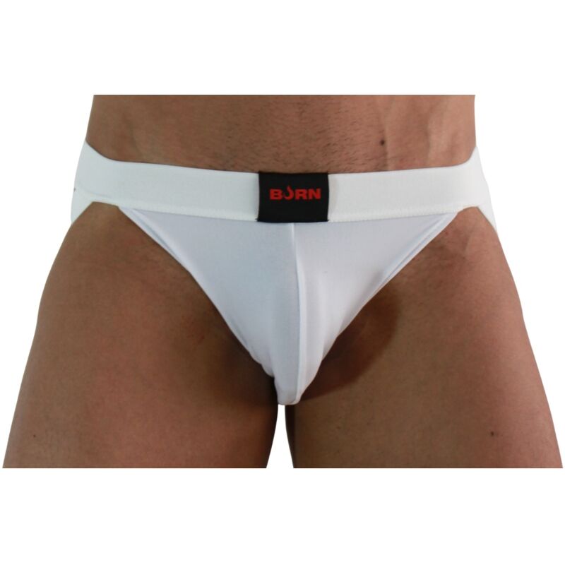 BURN Jockstrap Lycra Blanco