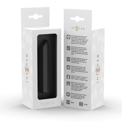 Bala vibratória roxa INTENSE TODRICK com design elegante e motor potente.