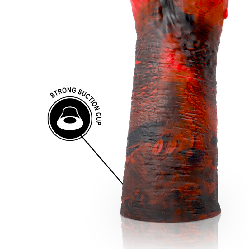 Detalhe do Dildo EPIC Lilith Realista de Silicone Premium, mostrando sua forma e textura.