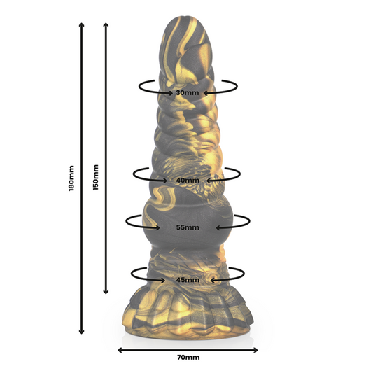 Dildo Epic Fúrias | Silicone Líquido, Design Mitológico e Plenitude