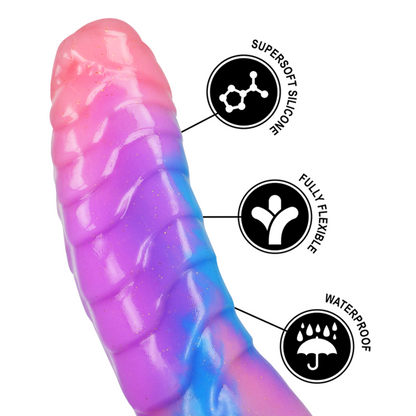 Dildo EPIC Empusa Guardião de Hades de silicone líquido com ventosa para prazer intenso