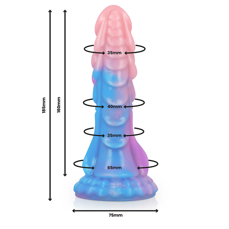 Dildo Ashtar Epic | Silicone Líquido, Design Alienígena e Base com Sucção
